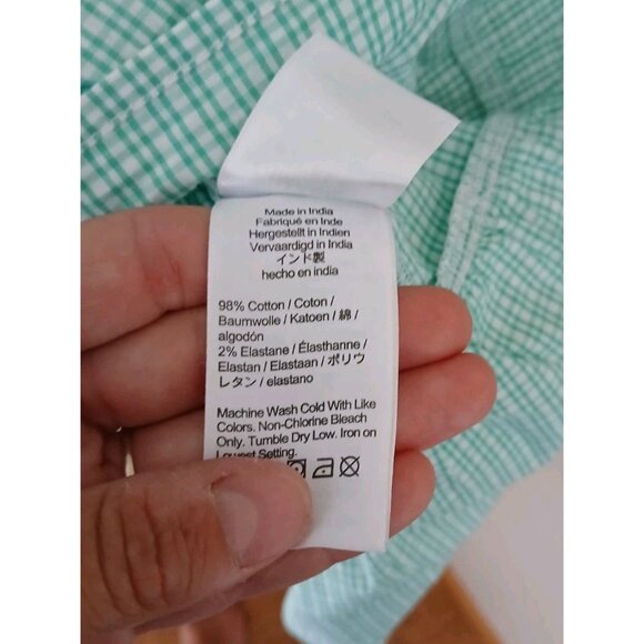 J. Crew Gingham Cotton-blend Poplin Raglan Tiered Mini Dress - Picture 6 of 9